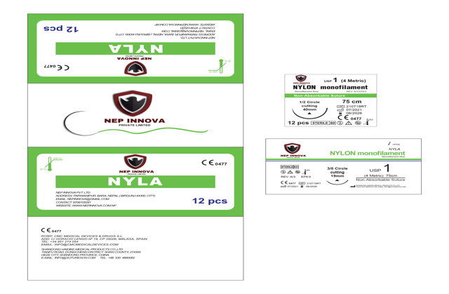 NYLA  - <p><strong>NYLA</strong>&nbsp;is a <strong>NYLON</strong>, Monofilament <strong>non-absorbable</strong> …